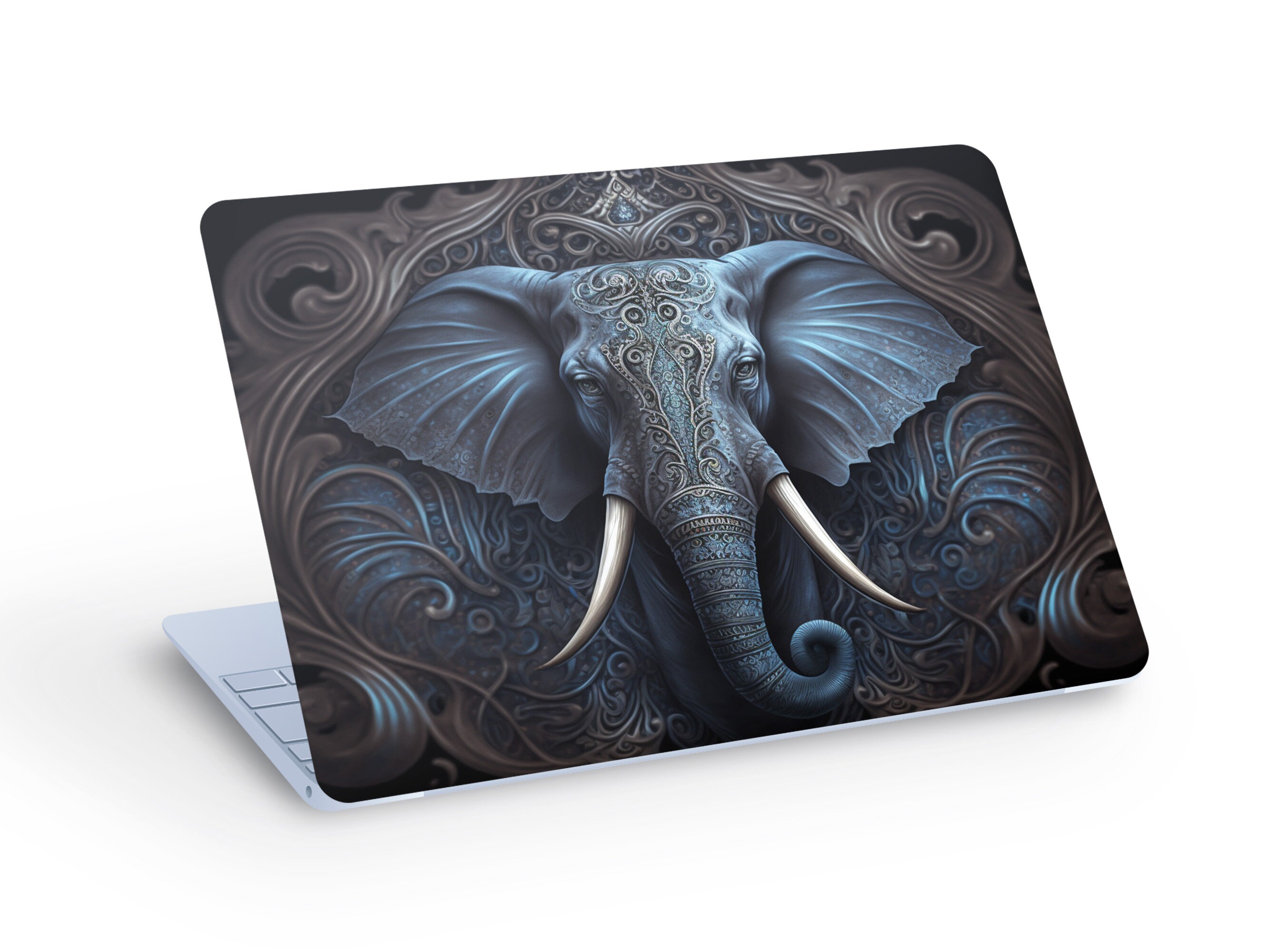 ELEPHANT Design LAPTOP SKIN Decal Sticker Elephant Laptop Skin Decal Custom Size
