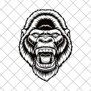 Gorilla Vinyl Decal Sticker, 4x4 Vechicle Decal, Angry Gorilla Truck Decal, Car Vinyl Decal Sticker, Laptop decal, Decal for off-road SUV&#39;s