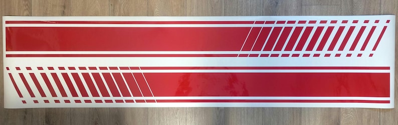 2x Universal Side Stripes / 2x Racing Stripes Decal Sticker Set - 155cm ...