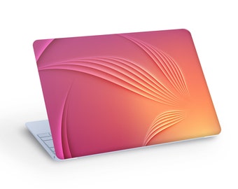 ABSTRACT Orange LAPTOP SKIN Decal Sticker, Colorful Abstract Laptop Skin Decal - Custom Size