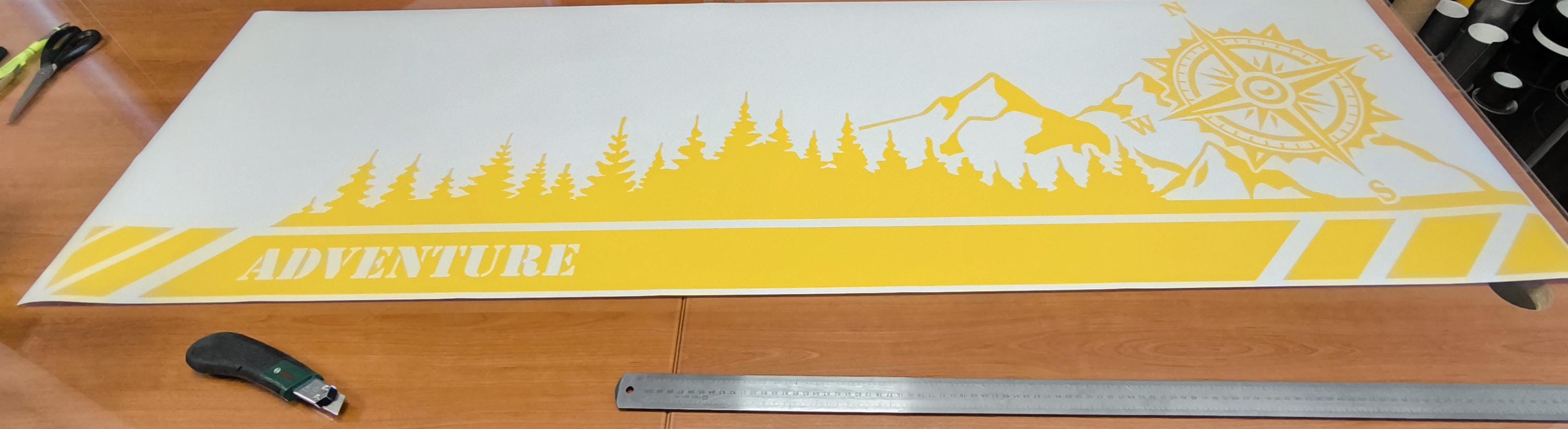 TRD 4x4 Off Road TOYOTA Forest Mountain Decals Stickers For Tacoma Tundra 4runner Hilux Side