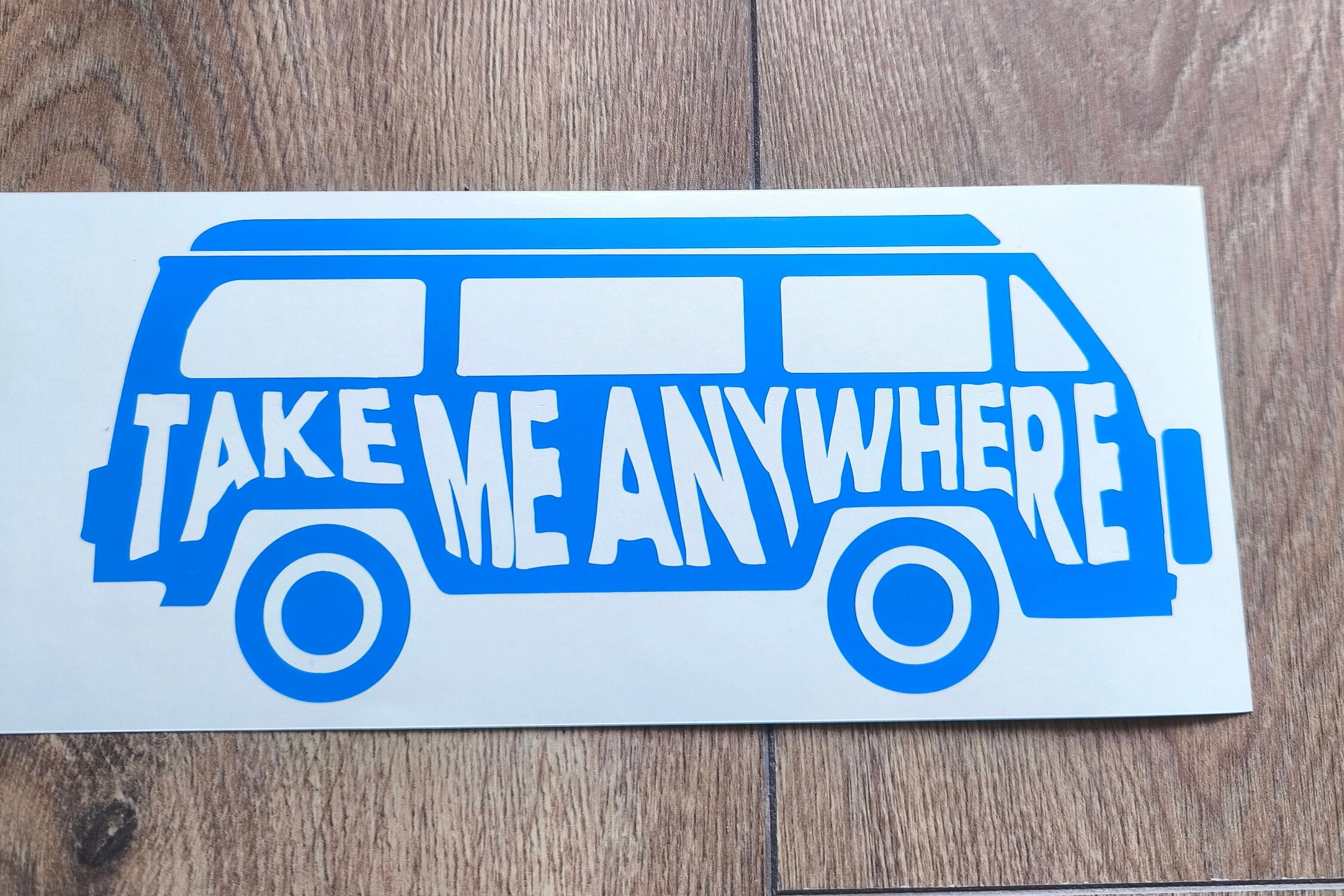 Carryme Sticker Van Vinyl Decal Sticker, Van Take Me Anywhere Decal, Camping Decal ...