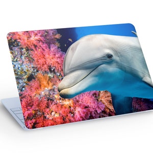 DELFIN LAPTOP SKIN Aufkleber Aufkleber, Delphin Unterwasser-Laptop Haut Aufkleber - Benutzerdefinierte Größe