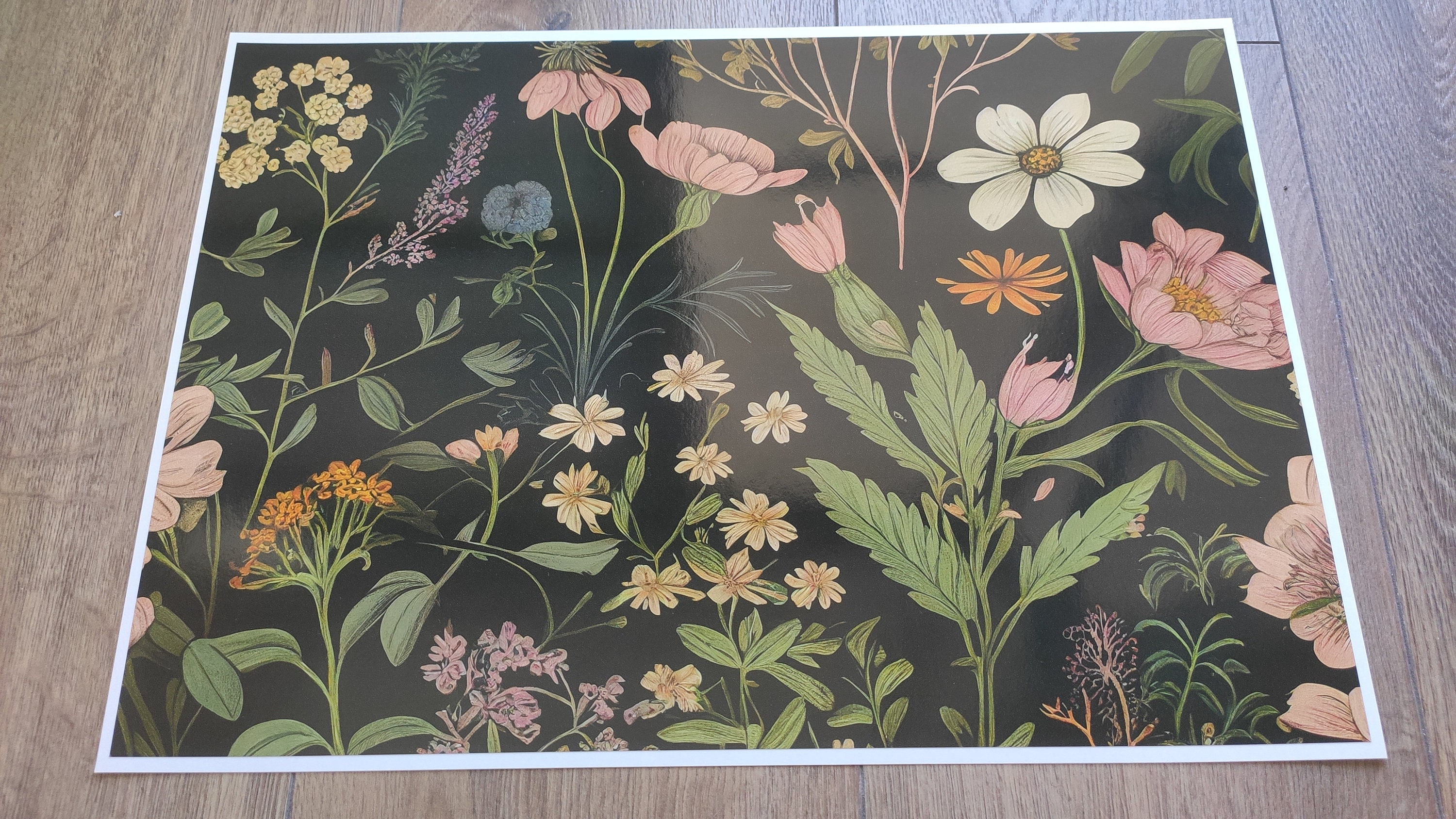 Organic Wildflowers Laptop Skin, MacBook Skin, Laptop Skin Decal ...