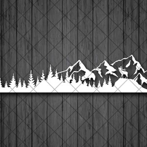 DEЕR montaña Treeline SUV vinilo calcomanía pegatina, montaña y Treeline 4x4 todoterreno vinilo calcomanía pegatina, bosque 4x4 vehículo calcomanía