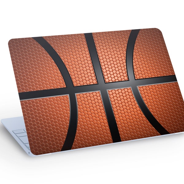 BASKETBALL LAPTOP SKIN Decal Sticker, Basketball Laptop Skin Decal - Custom Size