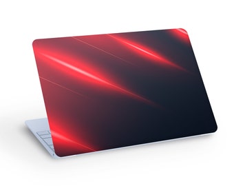 ABSTRACT Glow Light Effect LAPTOP SKIN Decal Sticker, Red Motion Light Abstract Laptop Skin Decal - Custom Size