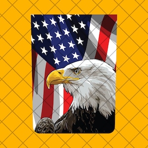 Amerikaanse vlag Eagle Truck Hood Vinyl Decal Sticker, American Flag Hood Decal TJ / LJ / Jk / JkU Hood Sticker, USA Eagle Flag Car Decal Sticker