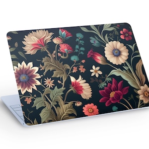 Skin per laptop con fiori selvatici naturali, skin per MacBook, adesivo decalcomania per skin per laptop - dimensioni personalizzate