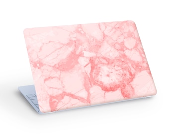 Pink MARBLE Texture LAPTOP SKIN Decal Sticker, Pink Marble Ink Laptop Skin Decal - Custom Size