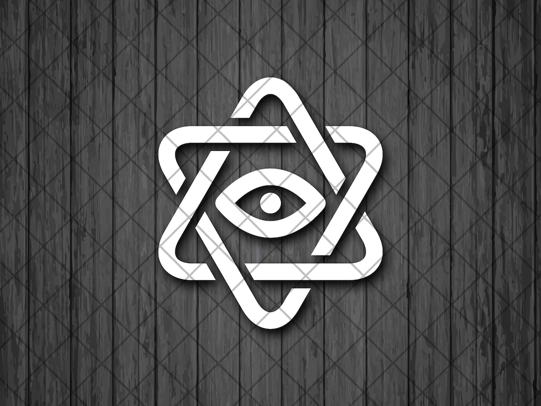 Auge der Vorsehung Hexagram Vinyl Aufkleber, Auge der Vorsehung
