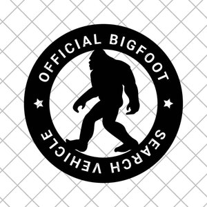 Official BIGFOOT Search Vehicle Vinyl Decal Sticker, Bigfoot Truck Decal, BIGFOOT Decal, SASQUATCH Decal, Laptop Stickers, Adventure Decal