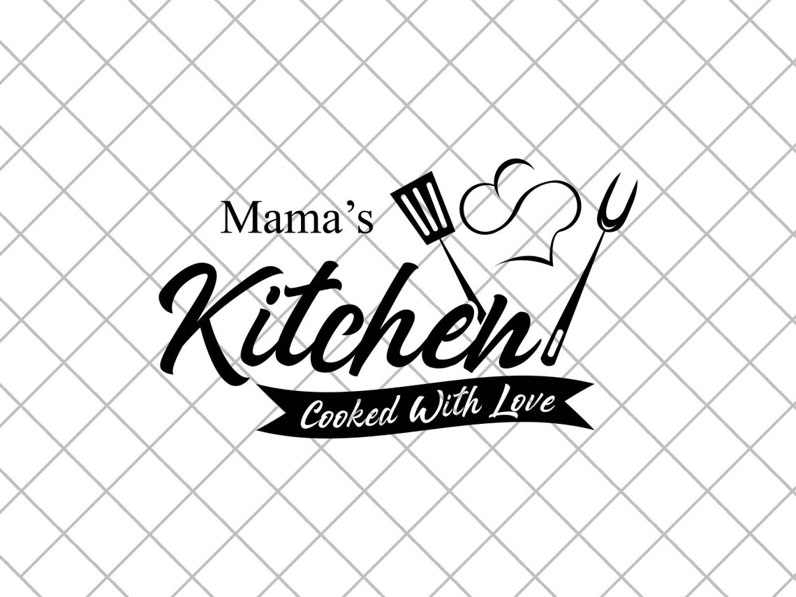 Personalized Name Kitchen Vinyl Decal Sticker Custom Wall Etsy UK