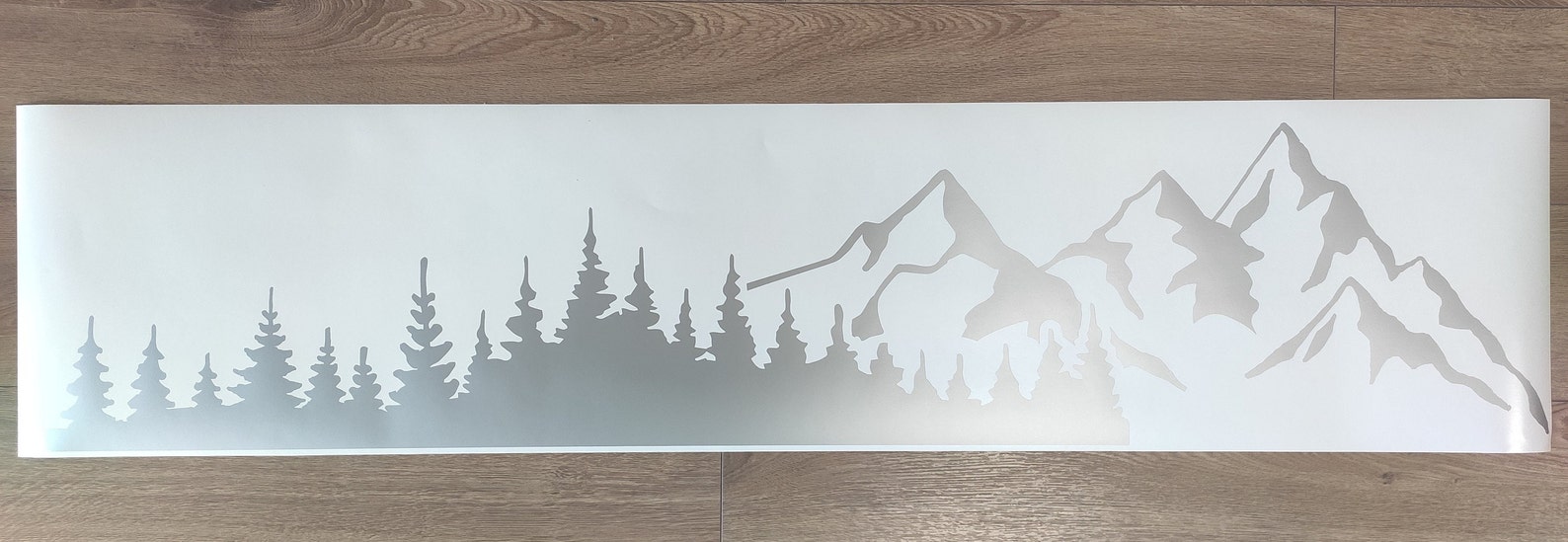 Mountain and Treeline SUV Vinyl Decal Sticker, Mountain and Treeline ...