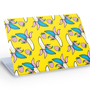 BANANEN Erdbeere LAPTOP SKIN Aufkleber Aufkleber, Bunte Bananen Erdbeere Laptop Skin Aufkleber - benutzerdefinierte Größe