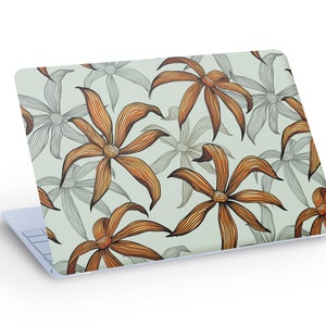 Sticker autocollant Peau d'ordinateur portable fleurs épanouies, sticker pour ordinateur portable fleurs plantes - dimension personnalisée