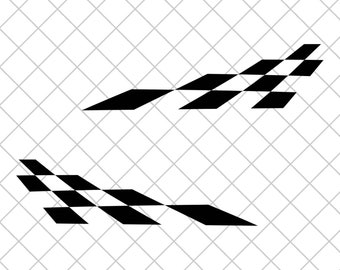 Martini Deco Kit BLACK & WHITE Compatible Fiat 500 and ABARTH - Le Mans Racing Sticker Adaptable to All Vehicle Types - Denmark