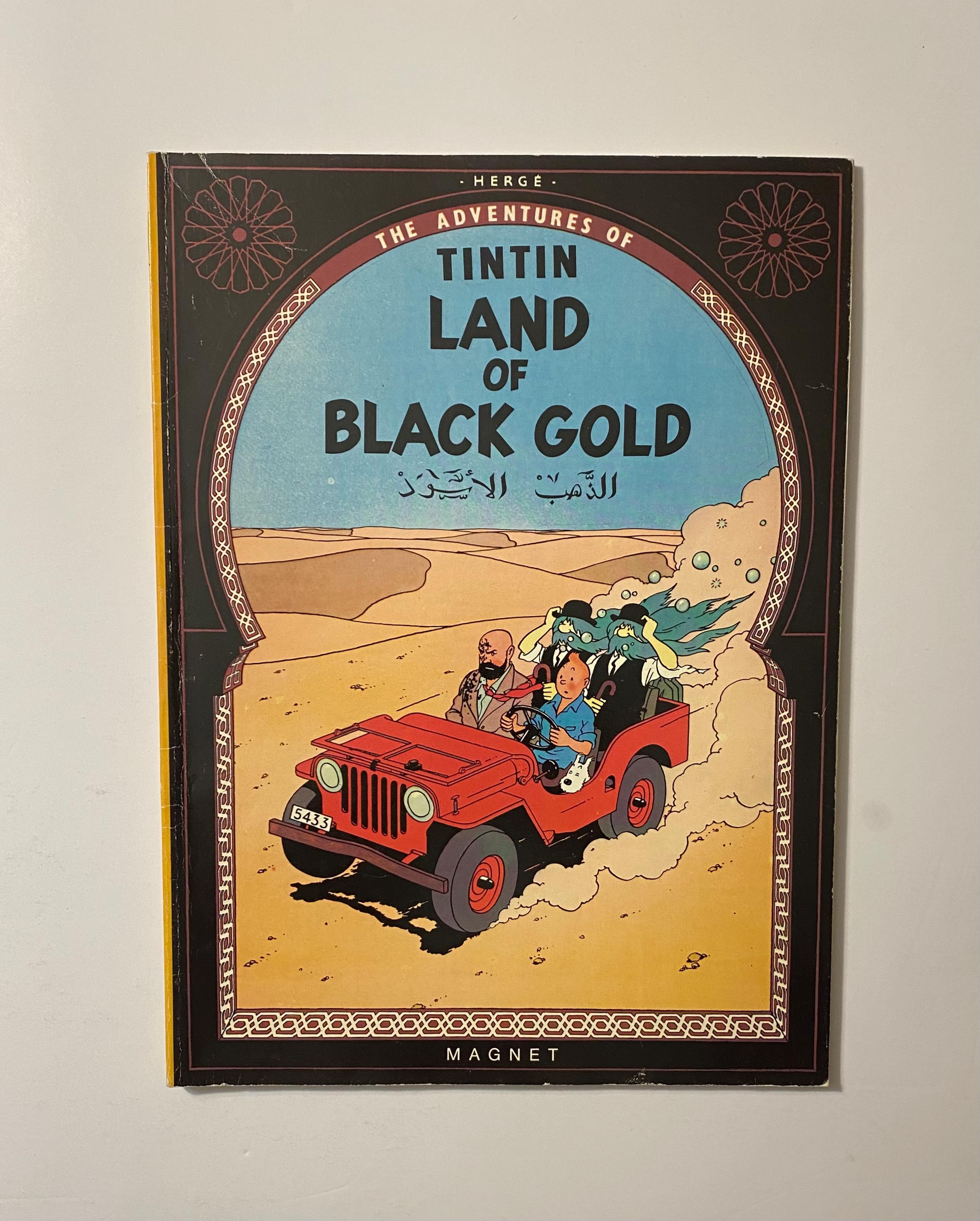 TINTIN, Tin Tin. the Land of Black Gold. Vintage Comic. Softcover