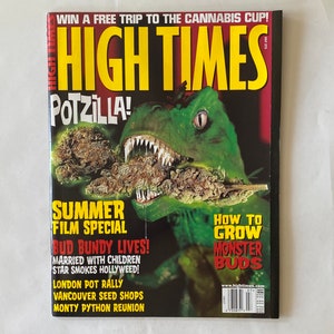 High Times Magazine, Vintage, July 1996, Potzilla, Bud Bundy Married with Children Lives. Vancouver Seed Shops, Lives, and more.. See Photos
