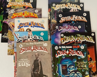RARE, 12 Star Reach Comics Lot, 1-12. Beautiful Mature Underground Comics from 1975-1978.  In Very Fine Condition or Better, 1st Printings.