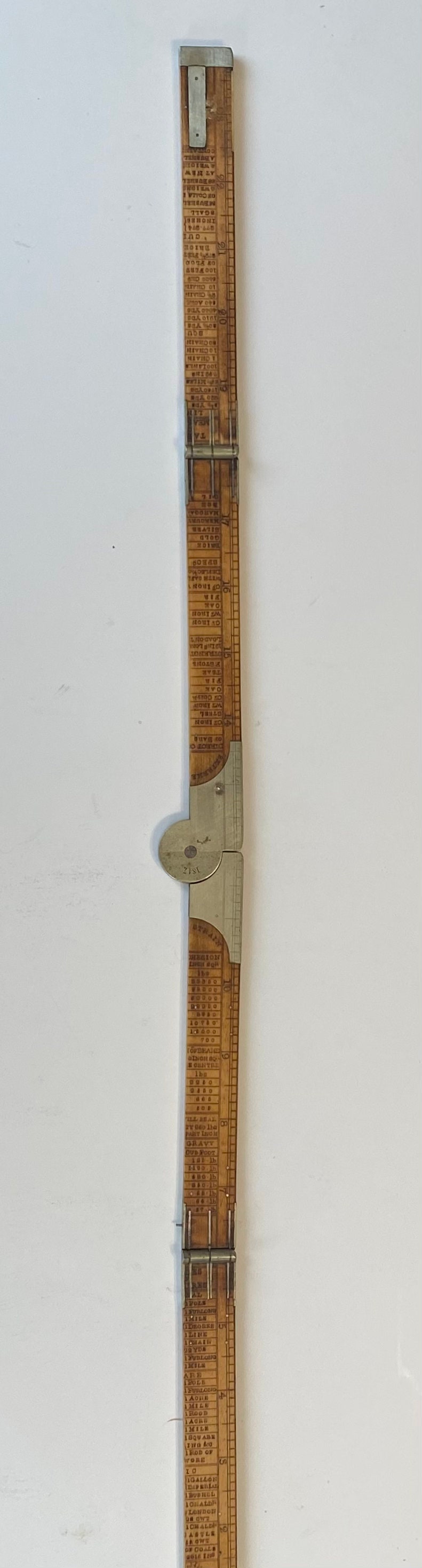 Antique Slide Ruler,1847, RT Hawthorne, Boxwood Engineers Slide Ruler ...