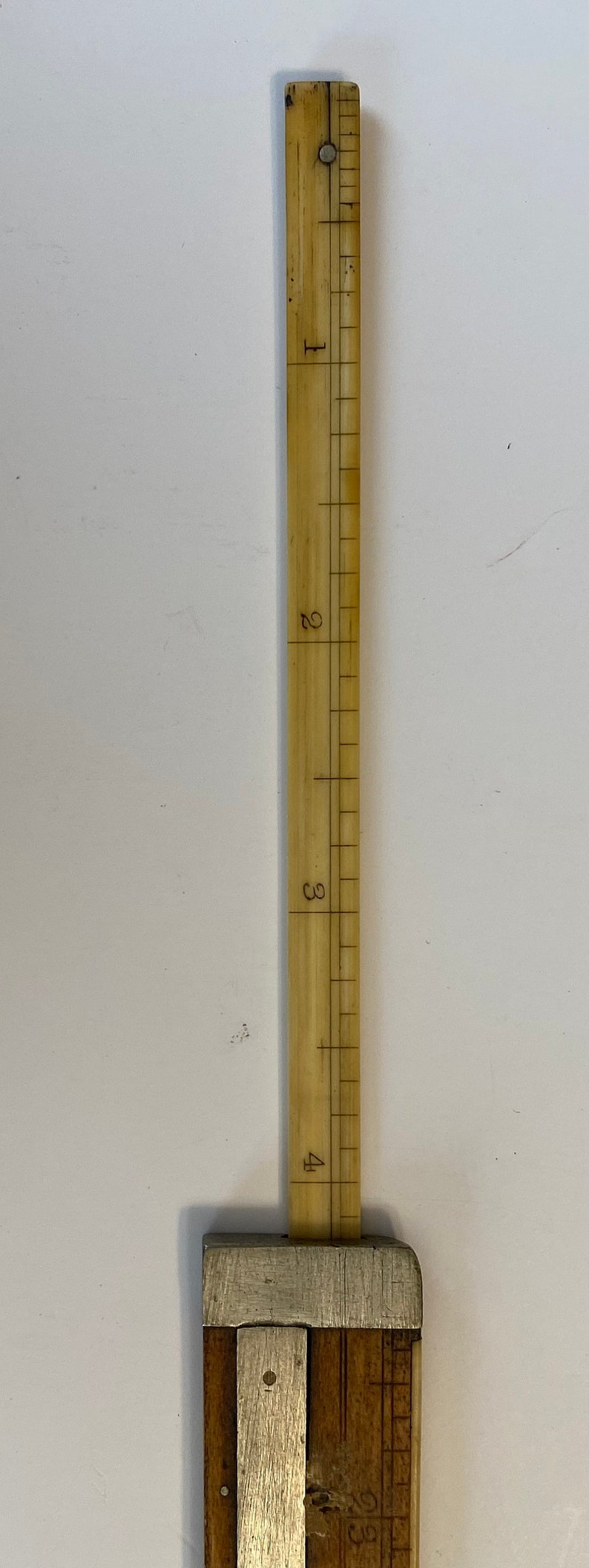 Used Ruler Antique Slide Ruler,1847, RT Hawthorne, Boxwood Engineers Slide Ruler ...