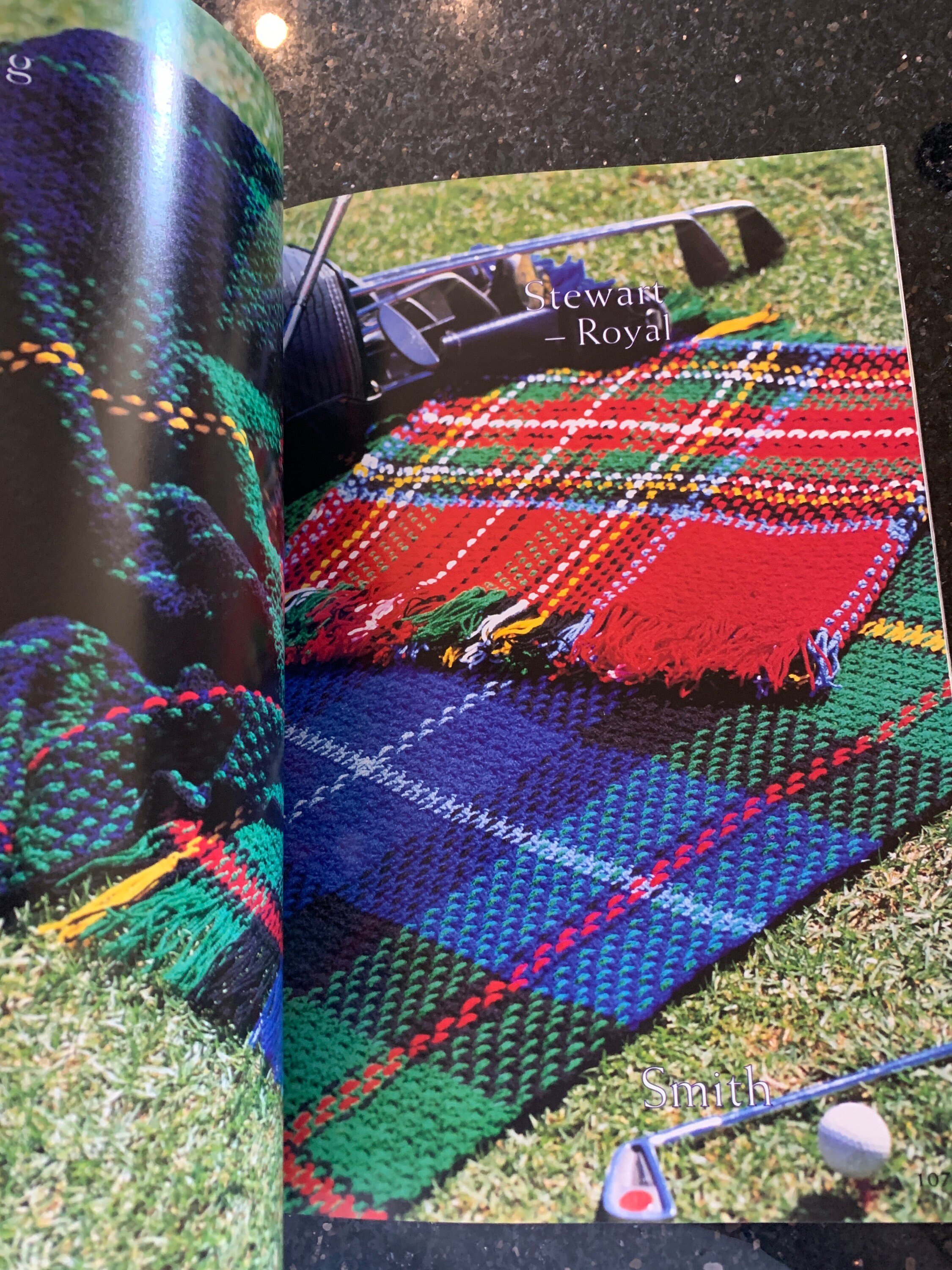 Original Book Tartan Rugs RARE Easy to Crochet Patterns 140 Etsy