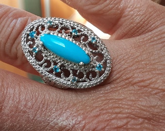 mixed metals and mixed materials Springsummer retro vintage Ring dealsbargins size ADJ