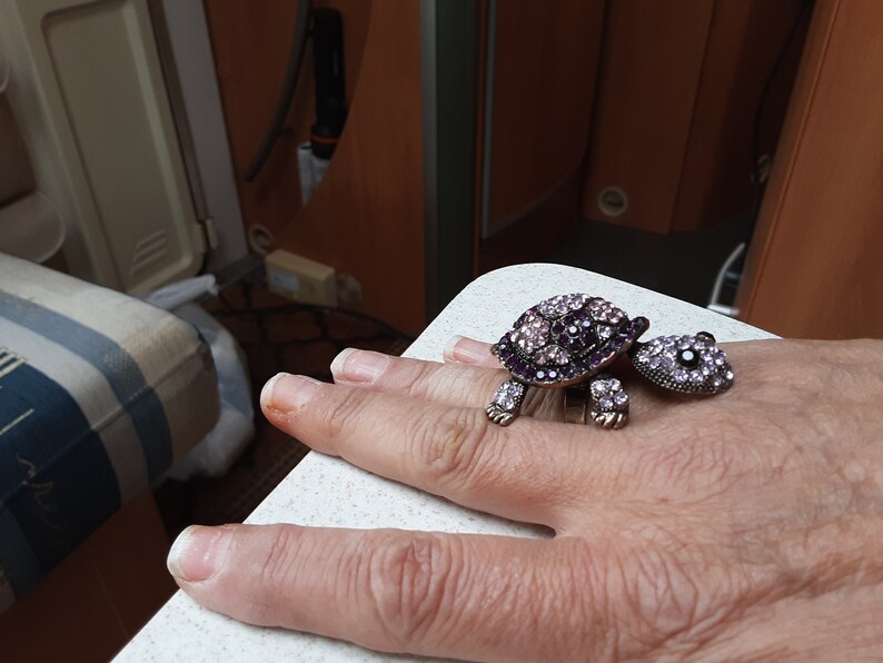 mixed metals and mixed materials Springsummer retro vintage Ring dealsbargins size ADJ