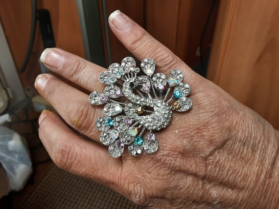 mixed metals and mixed materials Springsummer retro vintage Ring dealsbargins size ADJ