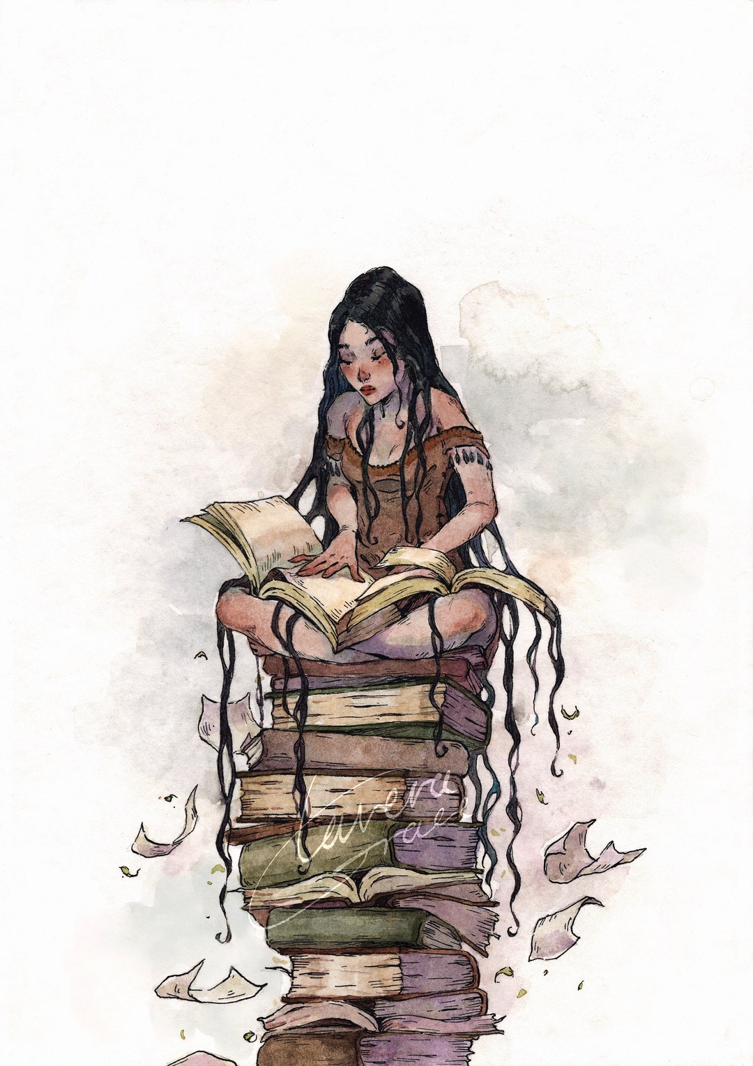 The Reader: Art Print - Etsy