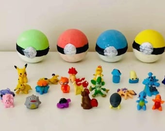 Poke-Ball Bath Bomb: Toy Surprise, Kids Gift