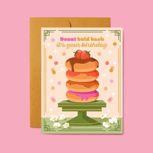 Stack of Donuts Birthday Card