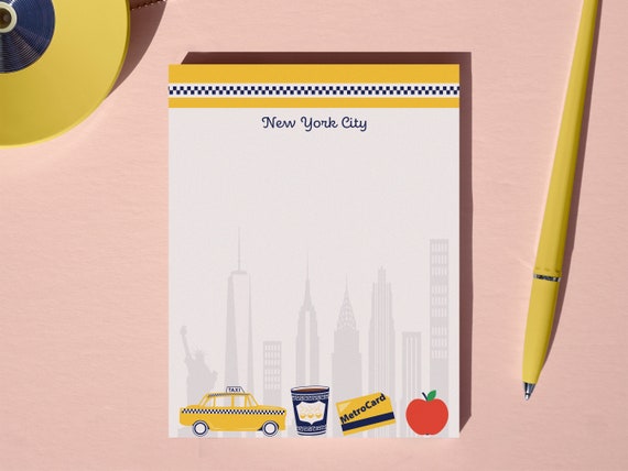 New York City Notepad, NYC To-Do-List - A2 (4.25x5.5), 50 sheets