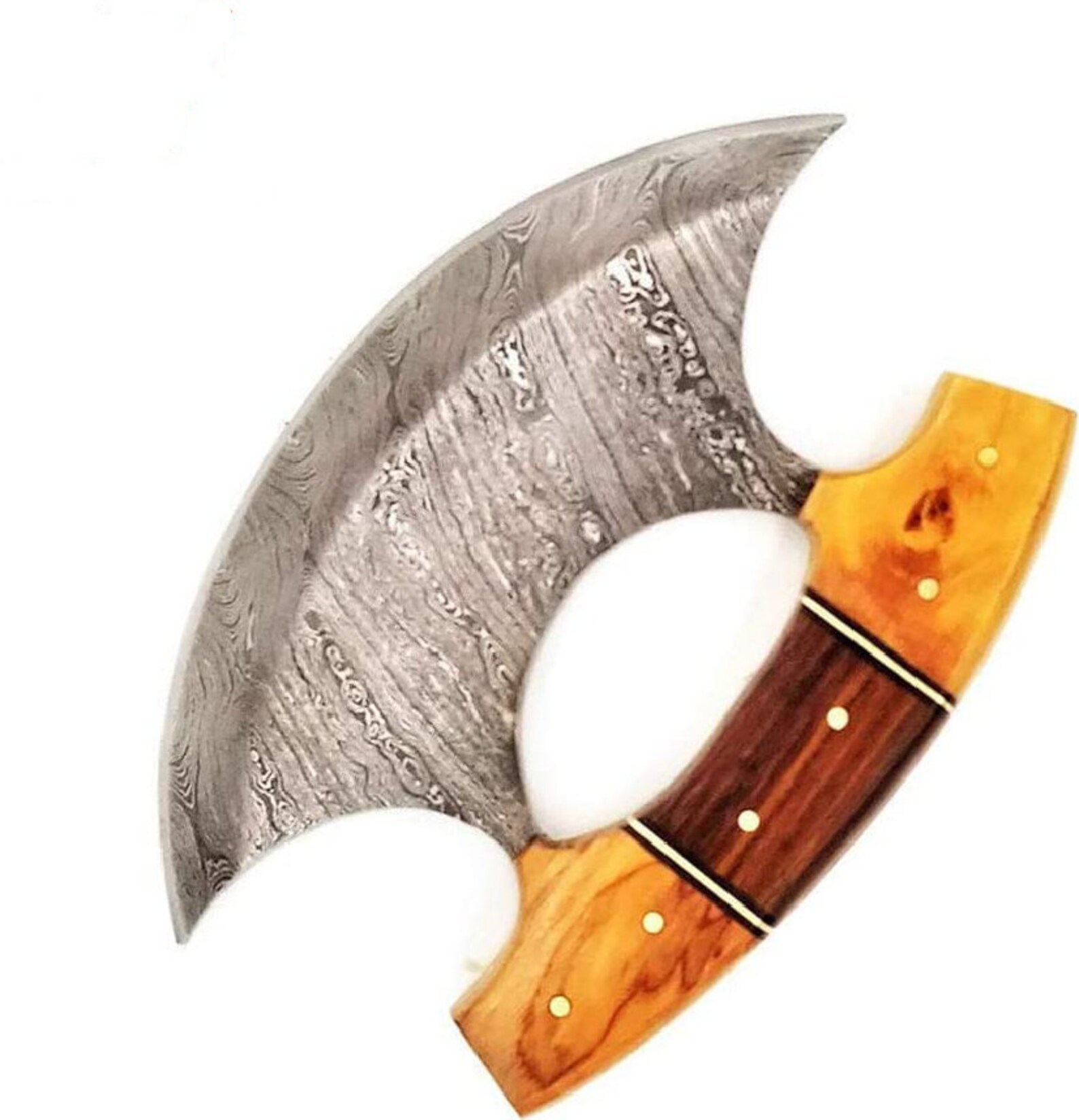 Damascus Handmade ULU Knife Hunting ULU Knife Beautiful Etsy