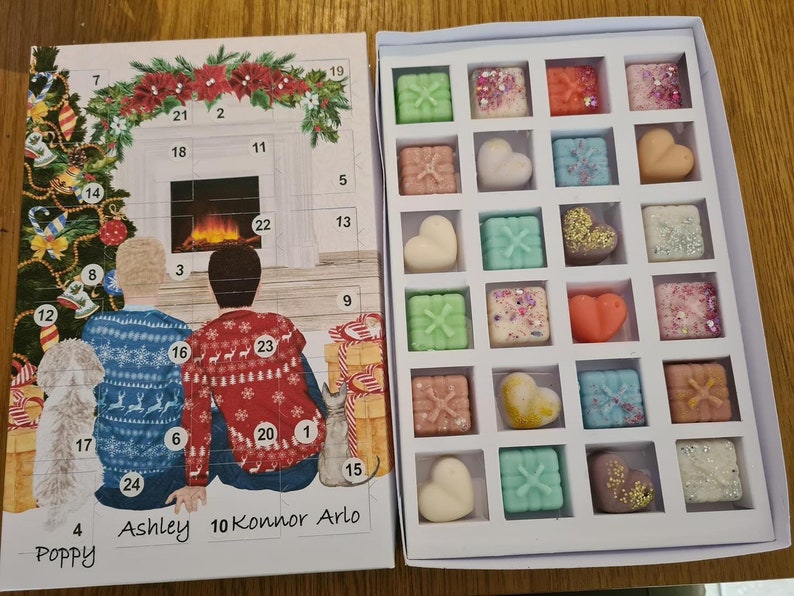 Instant Download Wax Melt Advent Calendar Cut Files SVG Paper Party 