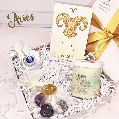 Aquarius Gift Box Horoscope Sign Personalized Candleszodiac Etsy