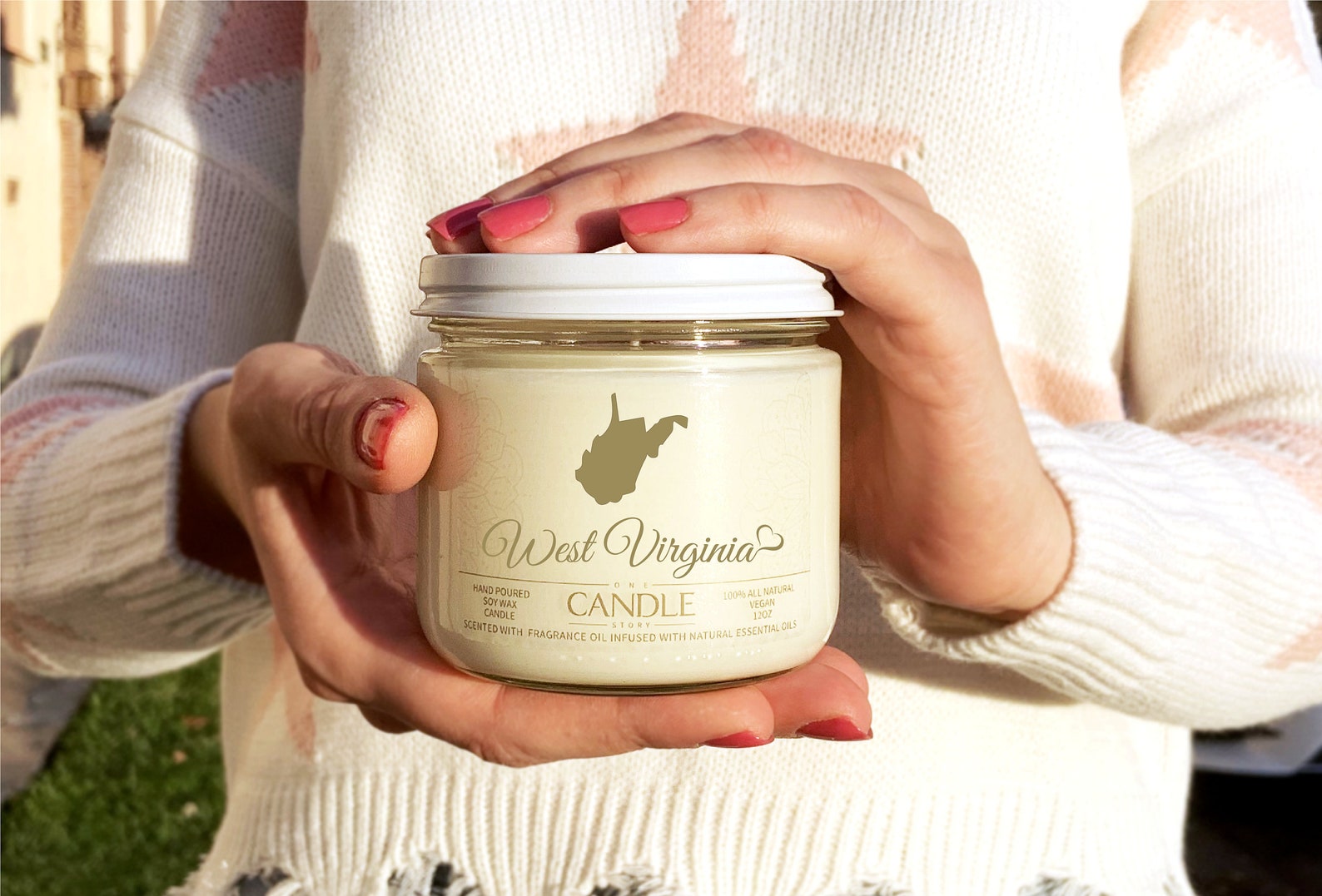 West Virginia Candles Personalized Candle Long Distance Etsy