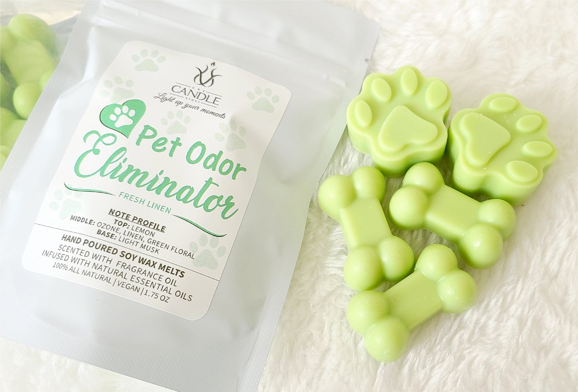 Pet Odor Eliminator Melts Fresh Linen Highly Scented Wax Etsy