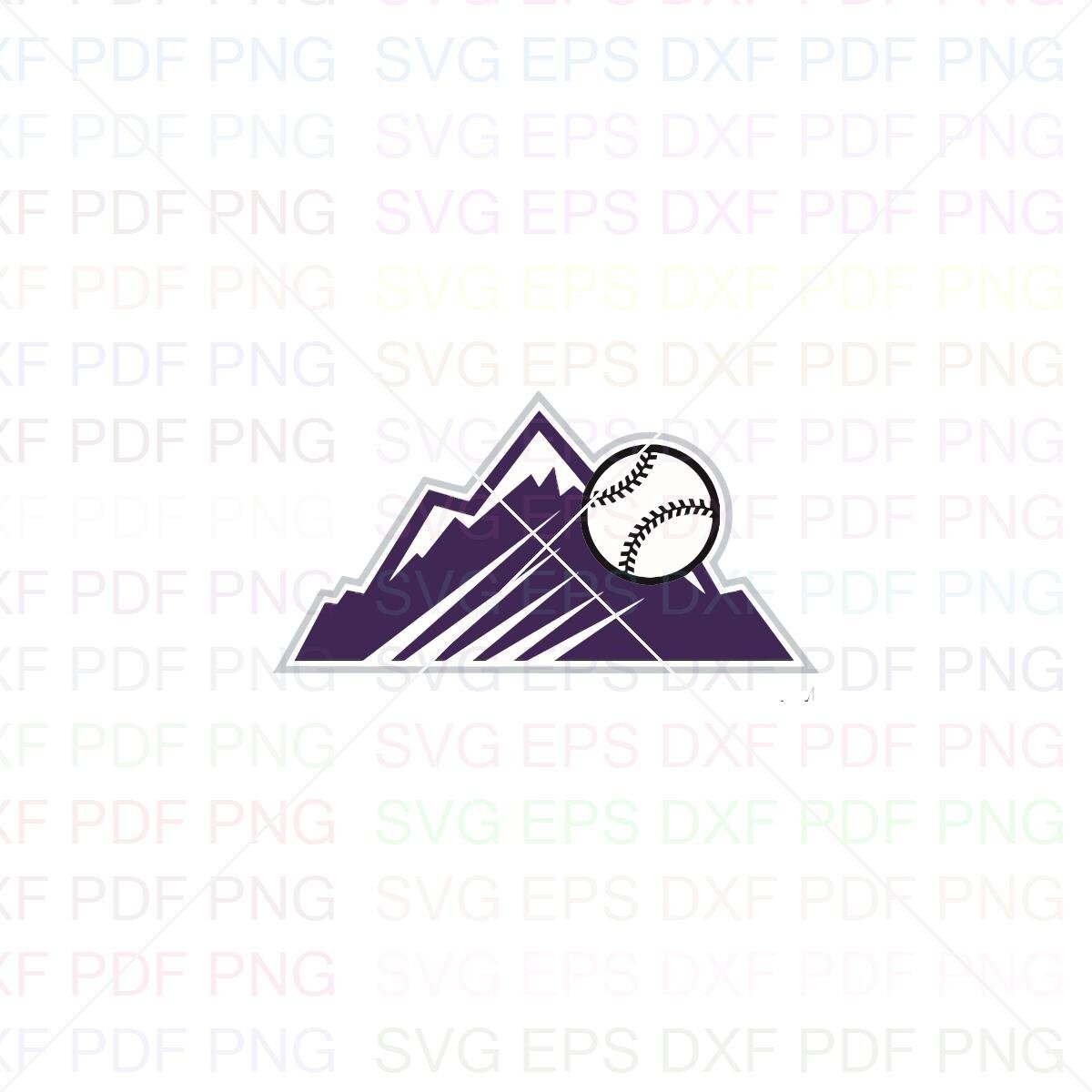 Download Colorado Rockies Mlb Baseball 16 Svg Dxf Eps Pdf Png ...
