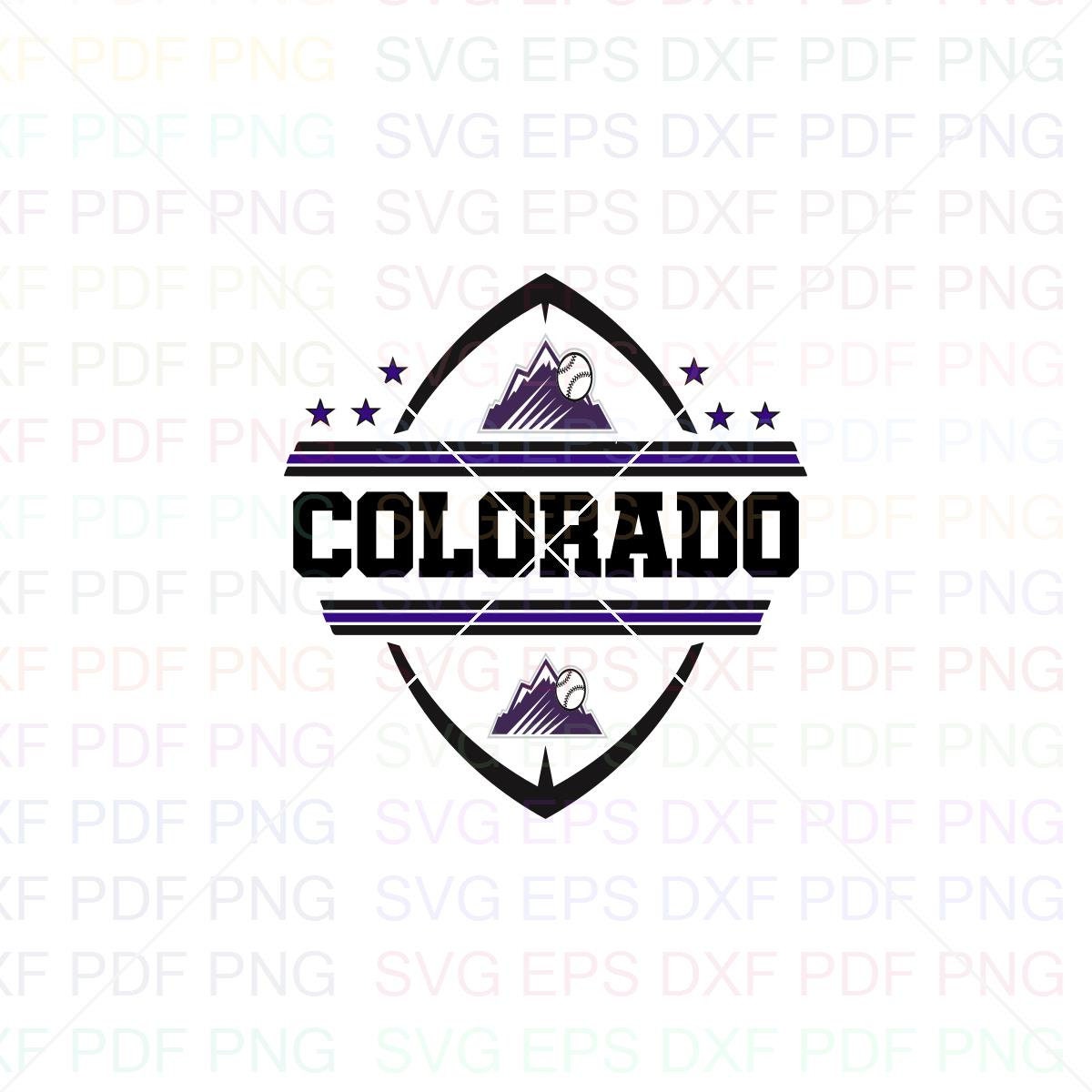 Download Colorado Rockies Mlb Baseball 10 Svg Dxf Eps Pdf Png ...