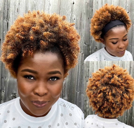 Blonde and Brown Afro Wig Blonde and Brown Afro Wig