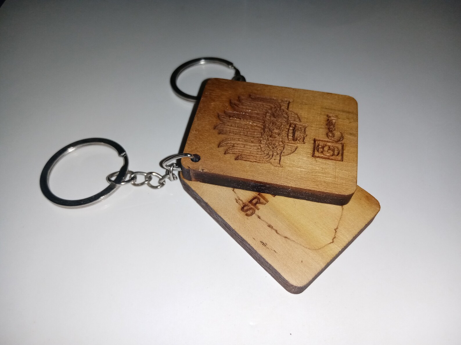 Sri Lankan Handmade Wooden Doubleside Engraved Key Tag Etsy
