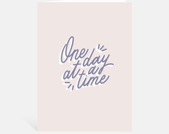 Un día a la vez - Tarjeta de felicitación