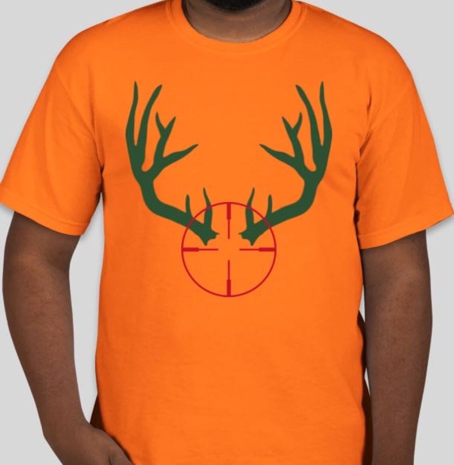 Blaze Orange Hunting Shirt Deer Hunter Shirt Gift For Etsy