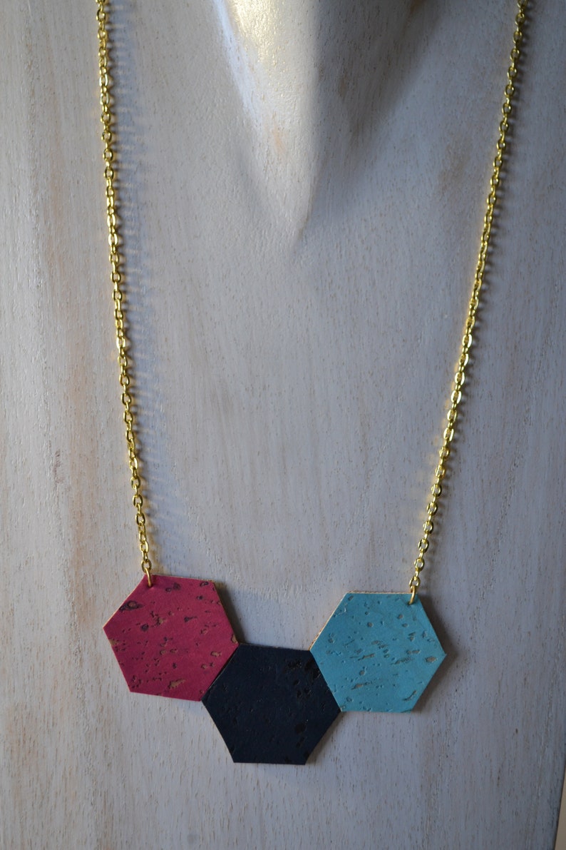 Hexagonal Multicolored Hive Collar