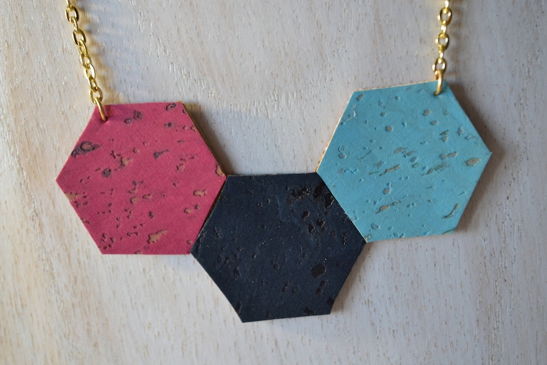 Hexagonal Multicolored Hive Collar