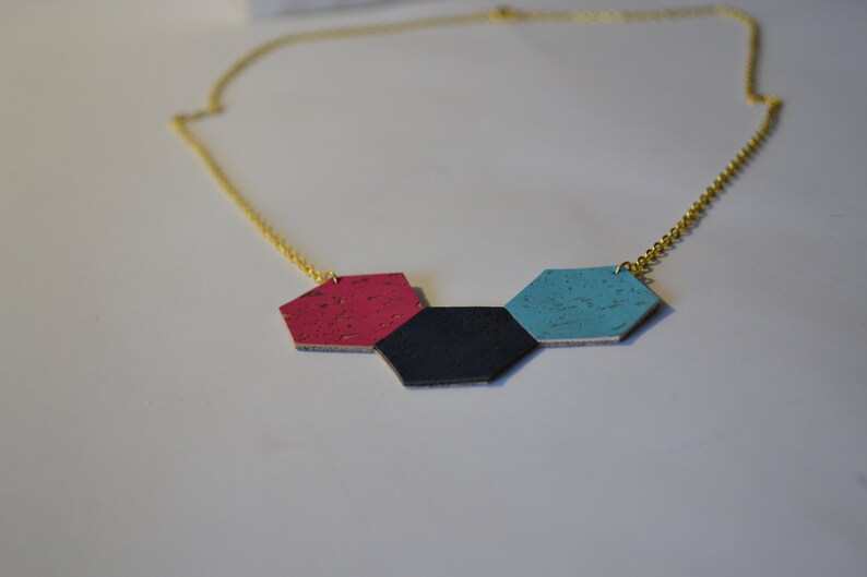Hexagonal Multicolored Hive Collar