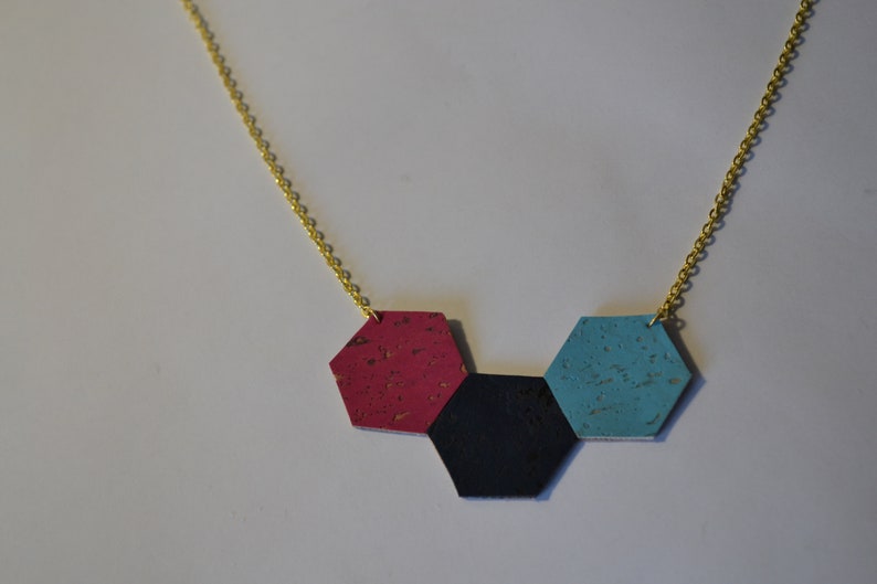 Hexagonal Multicolored Hive Collar