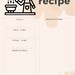RECIPE 9 PAGES PRINTABLE, Digital Minimalist Recipe Page, A4 A5 Instant ...